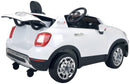 Macchina Elettrica per Bambini 12V con Licenza Fiat 500X Bianca