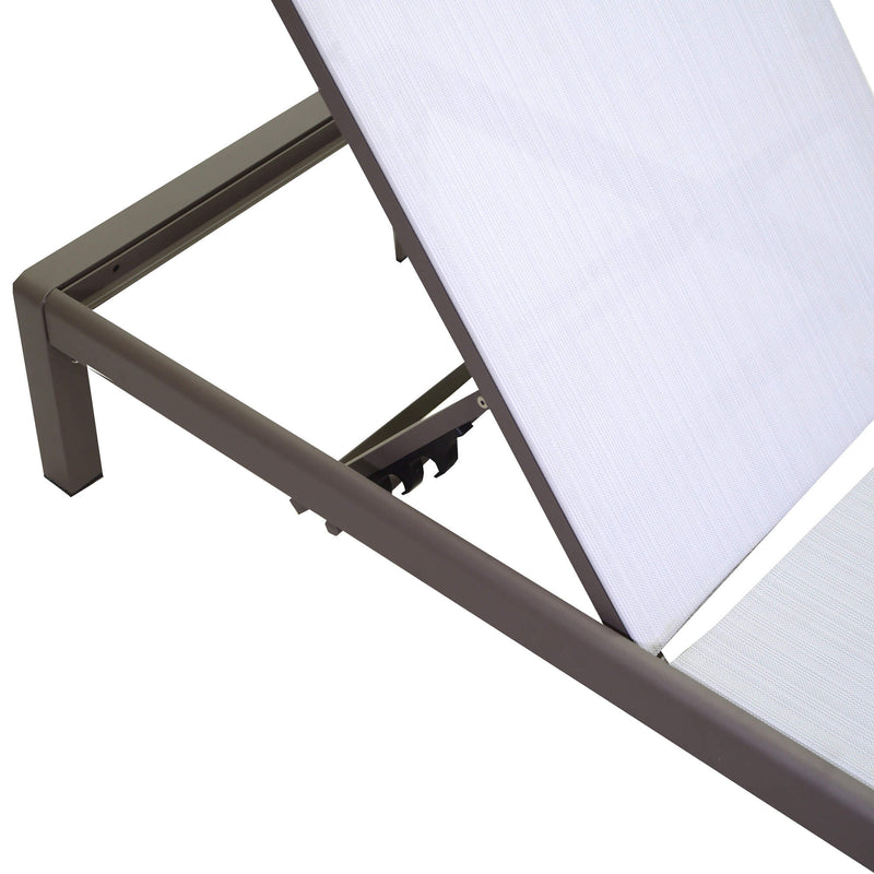 Lettino Prendisole da Giardino in Alluminio e Textilene El Paso