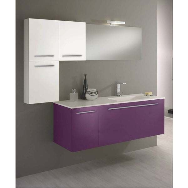 sconto Badezimmer-Hängeschrank 171,5 cm TFT Samoa Purple White