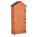 Casetta Box da Giardino in Legno Naturale 89x50 cm 