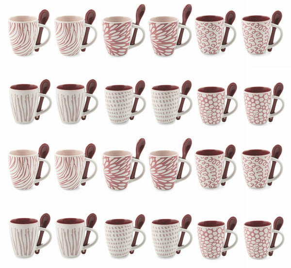 Set mit 24 Kaffeetassen Ø5,5x6,5 cm aus Keramik Villa d'Este Home Tivoli Aurora sconto