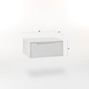 Mobile Bagno Sospeso 60 cm in Legno TFT Belsk Bianco Opaco