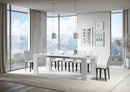Tavolo Allungabile 140/400x90x77 cm Roxell Bianco Frassino  