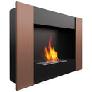 Camino a Bioetanolo da Parete 90,2x65 cm Flig Boston 2 Bronzo
