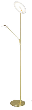 Piantana da Interno a LED in Metallo Ottone Opaco