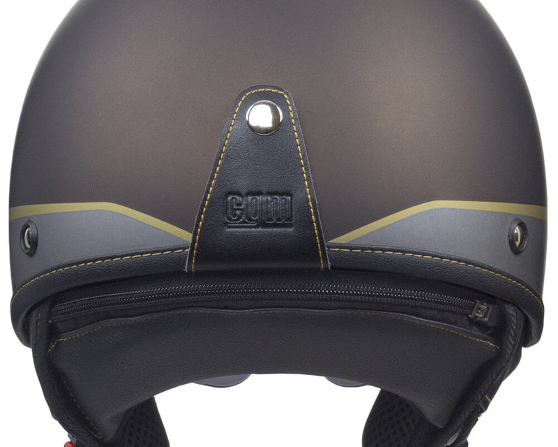 Casco Demi-Jet per Scooter CGM Granada 105G Marone Opaco Varie Misure