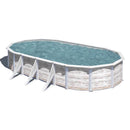 Piscina Ovale Fuori Terra 730x375xh120 cm in Acciaio e PVC Gre Finlandia