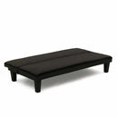 Divano Letto 165x70x67 cm in Similpelle Nero