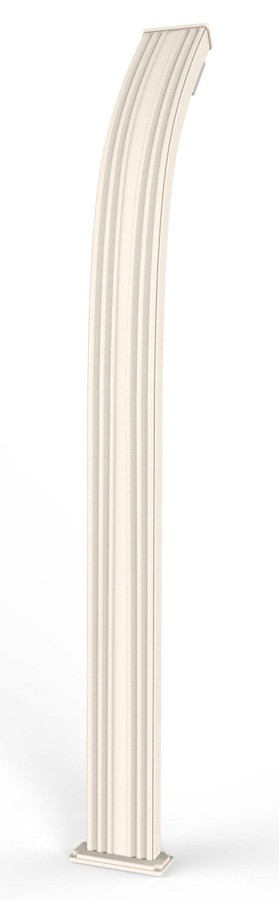 Doccia Solare da Esterno Giardino 30L Miscelatore e Lavapiedi Arkema Spring Bianco Crema online