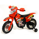 Moto Elettrica per Bambini 6V Kidfun Enduro Rossa