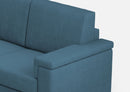 Divano Angolare 5 Posti 226x226x85 cm Marrak in Tessuto Avio
