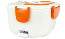 Scaldavivande Elettrico 24x17x10 cm 40W 2 scompartimenti interni con cucchiaio Arancio