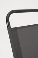 Set  da Giardino con Tavolo Ombrellone e 6 Sedie in Acciaio Pompei Antracite