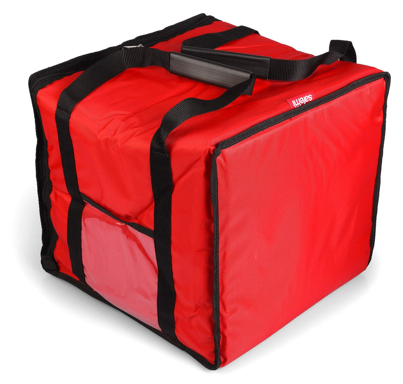 Borsa Termica Porta Pizze da Asporto 8/10 Cartoni Safemi Express 10 Rossa e Nera