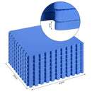 Tappeto Puzzle 32 Pezzi 63x63 cm in EVA Morbido Blu 