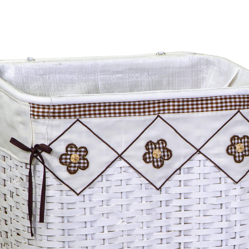 Set 3 Ceste Portabiancheria in rattan claudio rettangolare