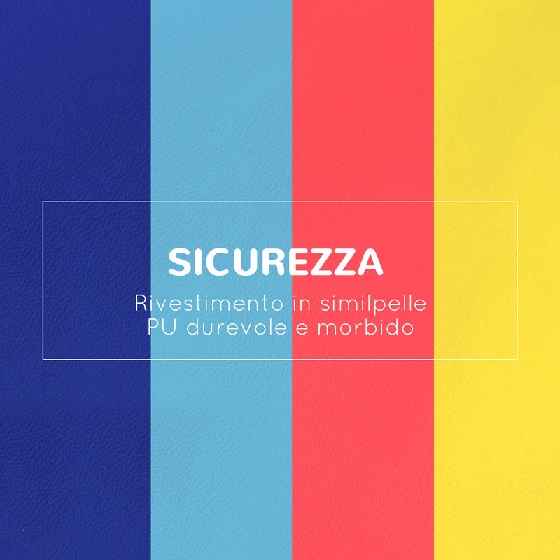 Set 4 Blocchi Costruzioni Morbide Modulabili per Bambini Multicolore  