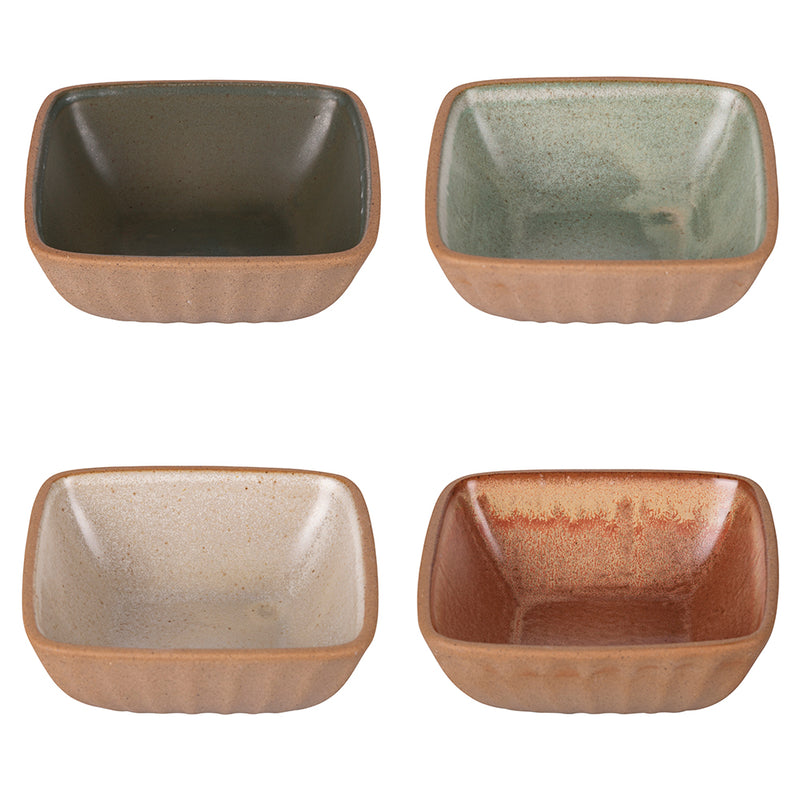 Set 4 Salsiere 11,5x11,5x4 cm 250 ml in Ceramica VdE Tivoli 1996 Pompei