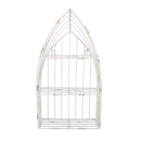 Mensola in metallo bianco 3 piani cm 29x12xh55