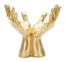 Statua Mani "Peace" 25x24x15 cm in Poliresina Oro