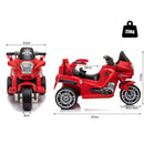 Moto Elettrica Polizia per Bambini 6V  Police Rossa