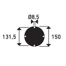 Doccia da Giardino Miscelatore e Braccio Doccia ATI Docce Flex-M Inox Anodizzato