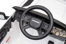 Macchina Elettrica per Bambini Licenza Land Rover Defender Small 12V con Telecomando Bianco