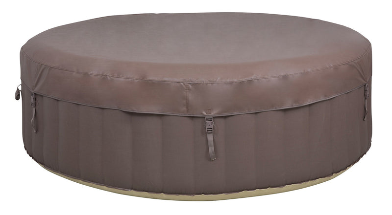 Vasca Idromassaggio da Esterno Gonfiabile Riscaldata 4-6 Posti Ø208x65 cm Ease.Zone Marrone