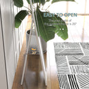 Specchio con Cornice con Piedini e Ganci per Utilizzo a Muro o a Parete 37x40x155 cm  in MDF 