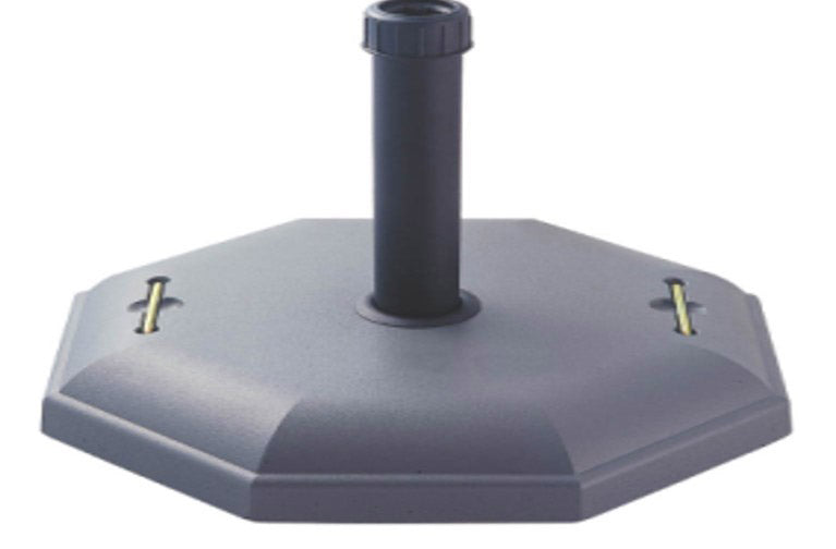 Base per Ombrellone da Giardino 48x48x38 cm in Cemento e Ferro Grigio Scuro
