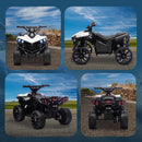 Quad Elettrico per Bambini ATV con Batteria Ricaricabile 6V Fari LED e Musica Bianco      