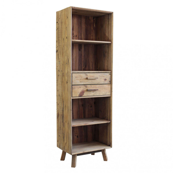 Collin Bücherregal 60x40x190 h cm aus brauner recycelter Kiefer prezzo