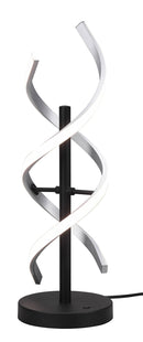 Lampada da Tavolo da Interno a LED in Alluminio Alluminio spazzolato