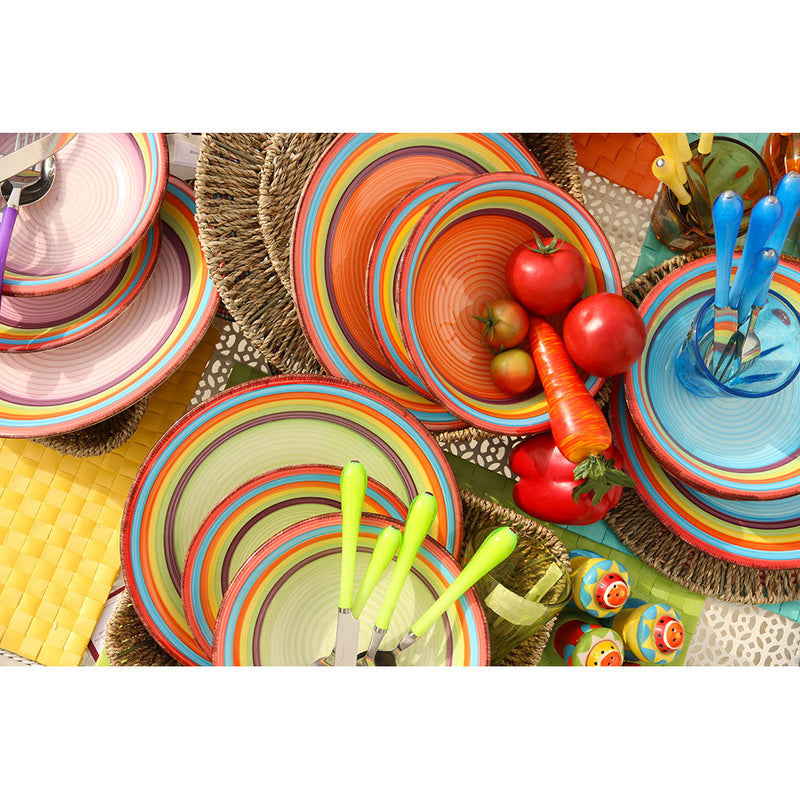 Servizio Piatti 18 Pezzi in Gres Villa d'Este Sombrero