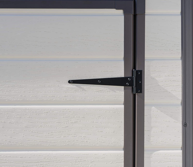 Casetta da Giardino Porta Attrezzi 183,5x111x200,5 cmin Resina Effetto Legno Keter Manor Pent 6x4 Beige