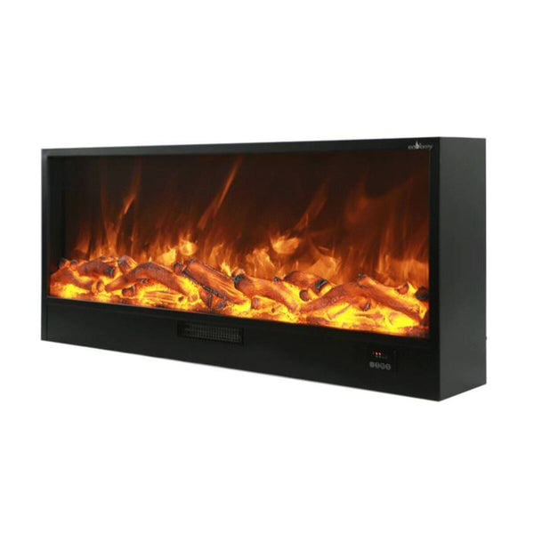 Elektrischer Einbaukamin 50,7 x 20 x 150 cm 1500 W Flammeneffekt Sined Vulture Schwarz sconto