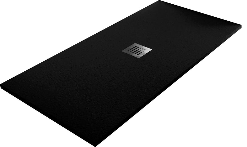 Piatto Doccia in Pietra Bonussi Ardesia Stone Central Nero Varie Misure