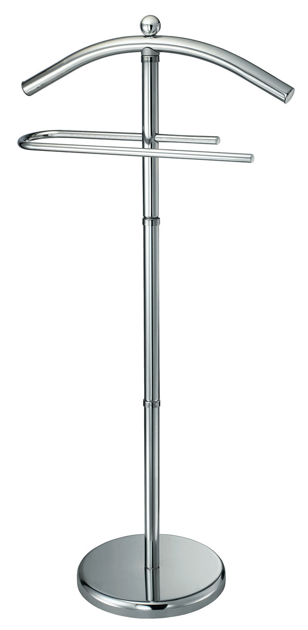 prezzo Herrendiener aus Stahl mit verchromtem Stiel 46,5x119,5x28 cm Fadi