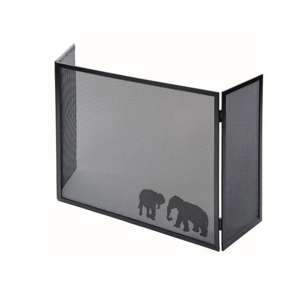 Parascintille con Antine 100x50 cm Decorazione Elefante in Ferro Verniciato Grigio Martellato prezzo