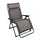 Zero Gravity Reclining Folding Liegestuhl 165 x 79 x 117 h cm in Metall und grauem Oxford