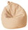 Sitzsack-Sessel aus beigefarbenem Avalli-Kunstleder