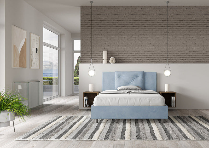 Letto Matrimoniale Appia Azzurro Varie Misure