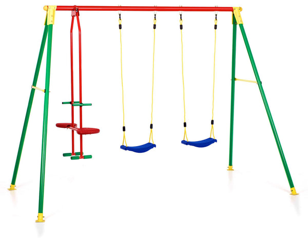 prezzo 4-Sitzer-Gartenschaukel 294 x 166 x 200 cm mit Kiko 4 Stahlpferd