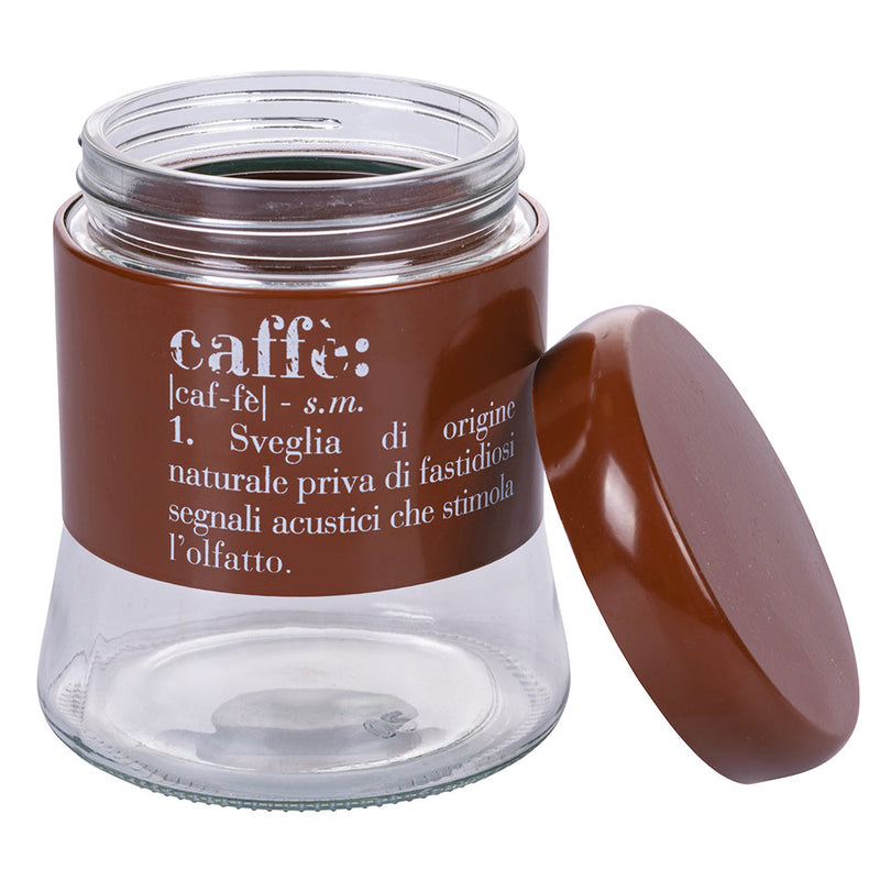 Set 3 Barattoli Sale Zucchero e Caffè 700 ml in Vetro e Metallo VdE Tivoli 1996 