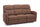 Sofa 3-Sitzer-Sofa mit manuellem Versteller aus braunem Kube-Stoff