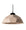 Lampada a Sospensione Ø35xH160 cm in Cartone Riciclato e Metallo Egg Tortora