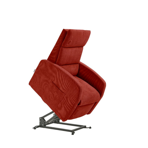 prezzo Poltrona Alzapersona Elettrica 2 Motori 72x111x86 cm Martina in Microfibra Dispositivo Medico 1 Rosso