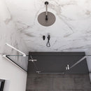 Porta Parete Doccia 1 Anta Battente in Cristallo Trasparente 8mm H195 Bonussi Leonie Varie Misure