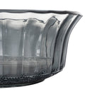 Set 2 Insalatiere con Decoro in Rilievo in Vetro VdE Tivoli 1996 Imperial Fumè e Grigio