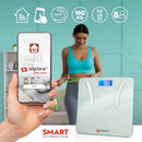 Bilancia Pesapersone Smart Home WIFI con Analisi Corpo e App Max 180 kg Bianco      